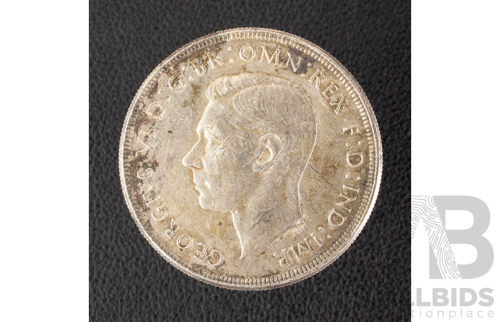 Australian 1937 KGVI Silver Crown .925