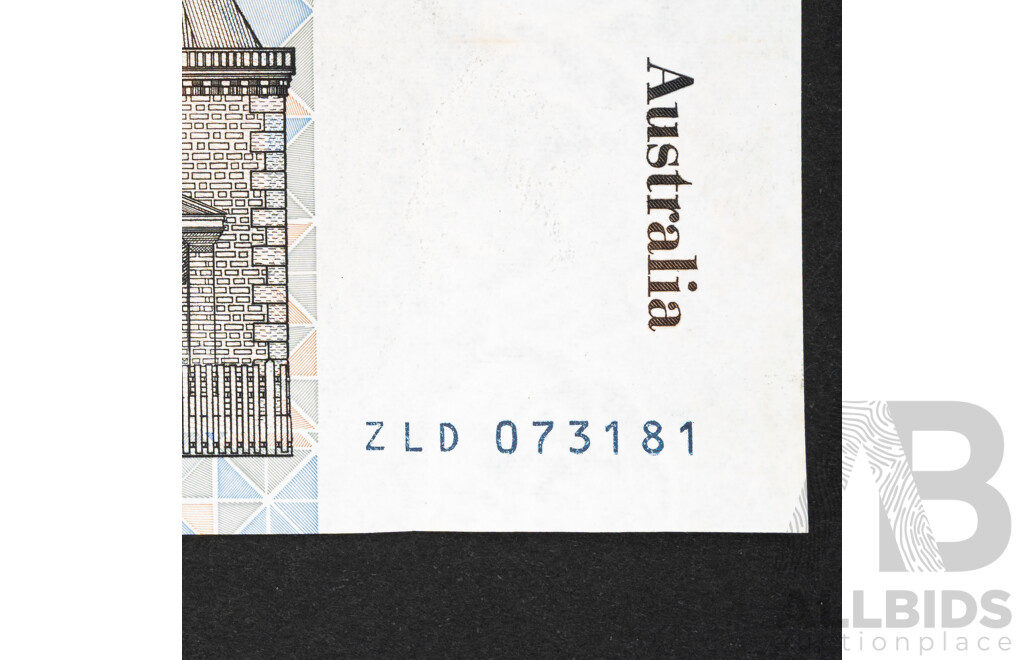 Australian 1992 One Hundred Dollar Note Fraser/Cole R613L Last Paper Note ZLD 073181