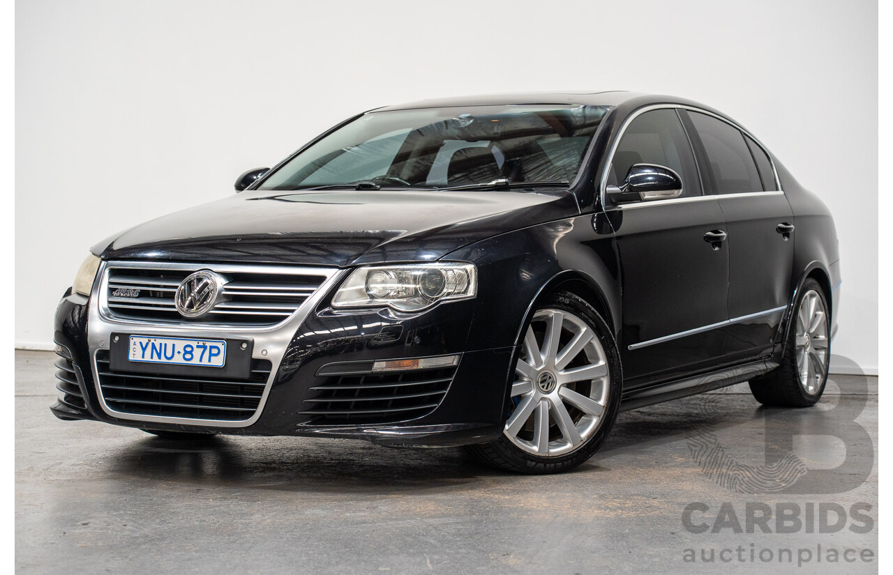 10/2009 Volkswagen Passat R36 (AWD) 3C MY09 UPGRADE 4d Sedan Deep Black Turbo 3.6L