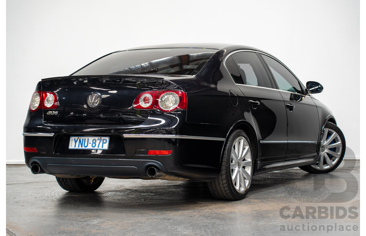 10/2009 Volkswagen Passat R36 (AWD) 3C MY09 UPGRADE 4d Sedan Deep Black Turbo 3.6L