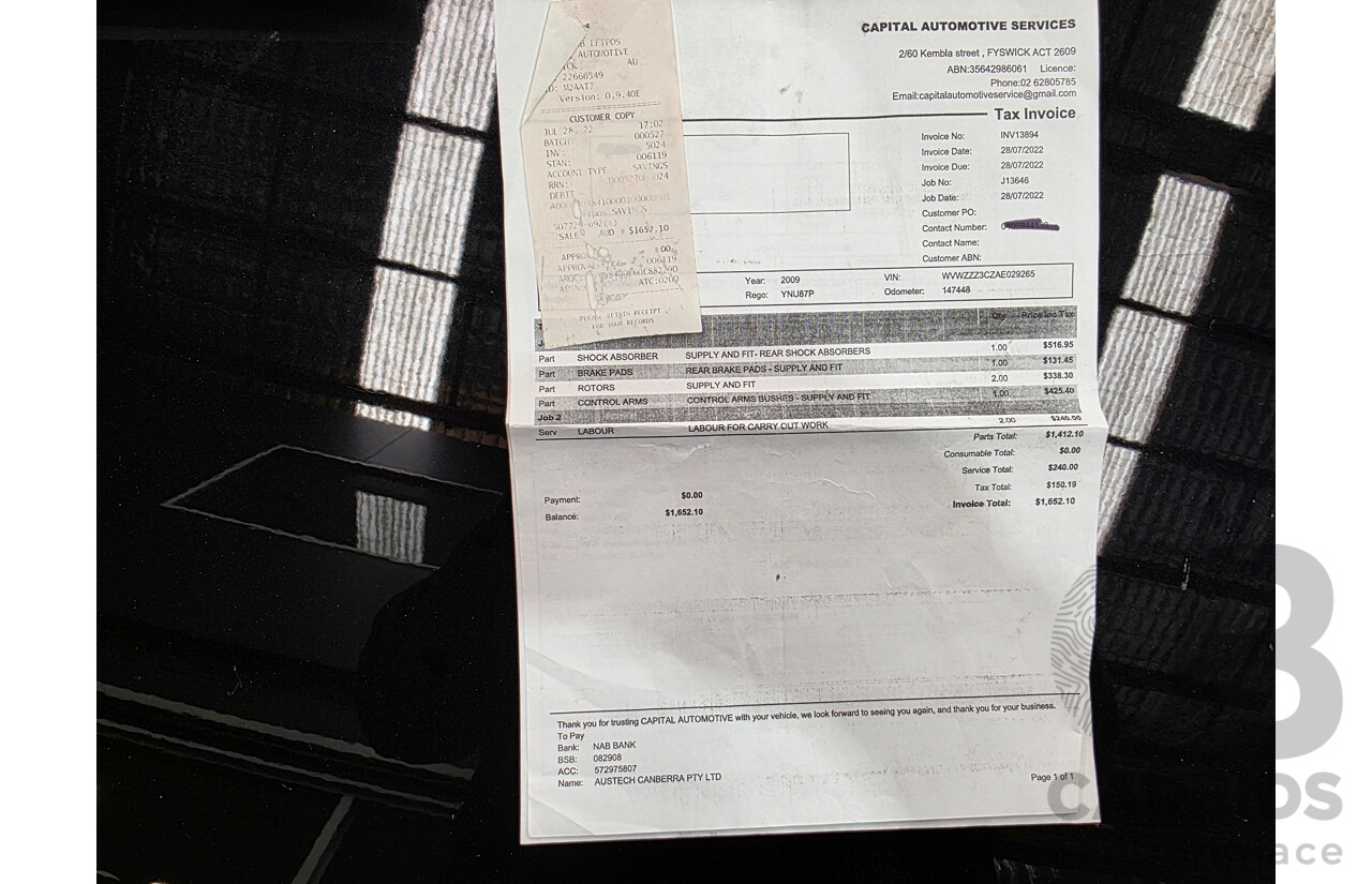 10/2009 Volkswagen Passat R36 (AWD) 3C MY09 UPGRADE 4d Sedan Deep Black Turbo 3.6L