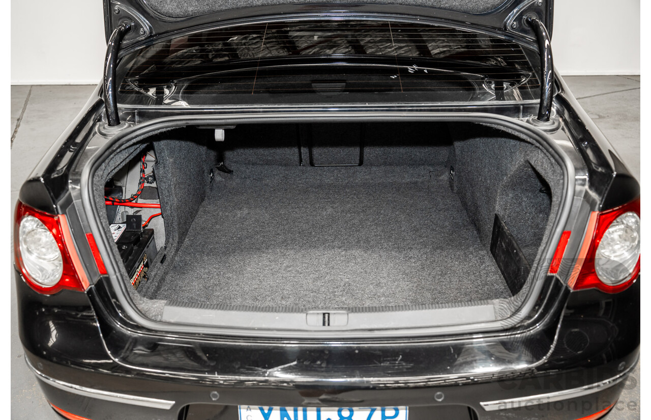 10/2009 Volkswagen Passat R36 (AWD) 3C MY09 UPGRADE 4d Sedan Deep Black Turbo 3.6L