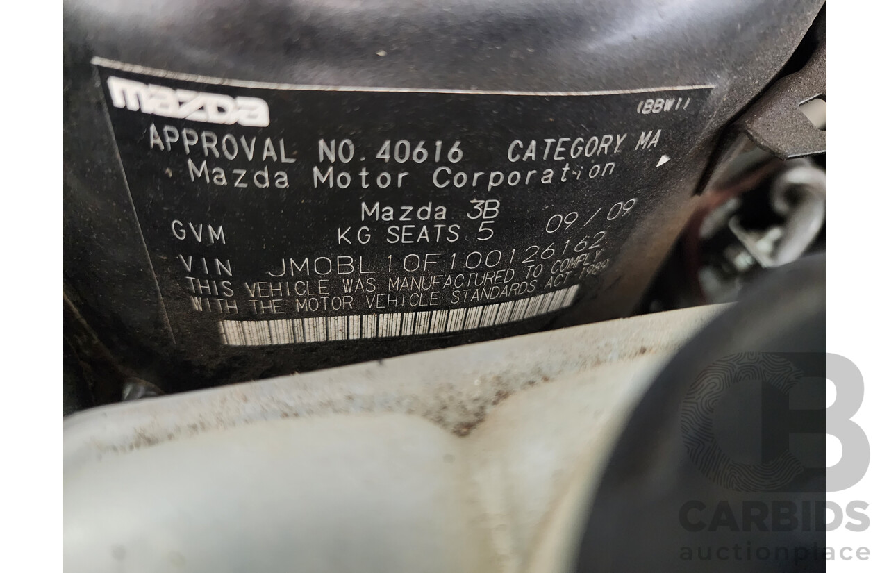 9/2009 Mazda Mazda3 MAXX BL 4d Sedan Grey 2.0L