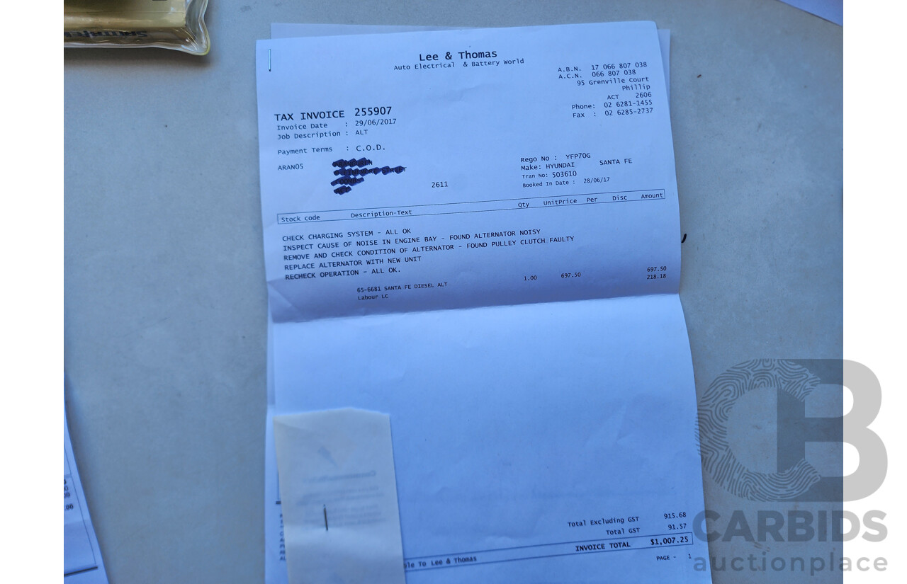 2/2008 Hyundai Santa Fe SLX CRDi (4x4) CM MY07 UPGRADE 4d Wagon Silver 2.2L