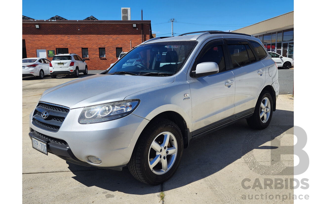 2/2008 Hyundai Santa Fe SLX CRDi (4x4) CM MY07 UPGRADE 4d Wagon Silver 2.2L