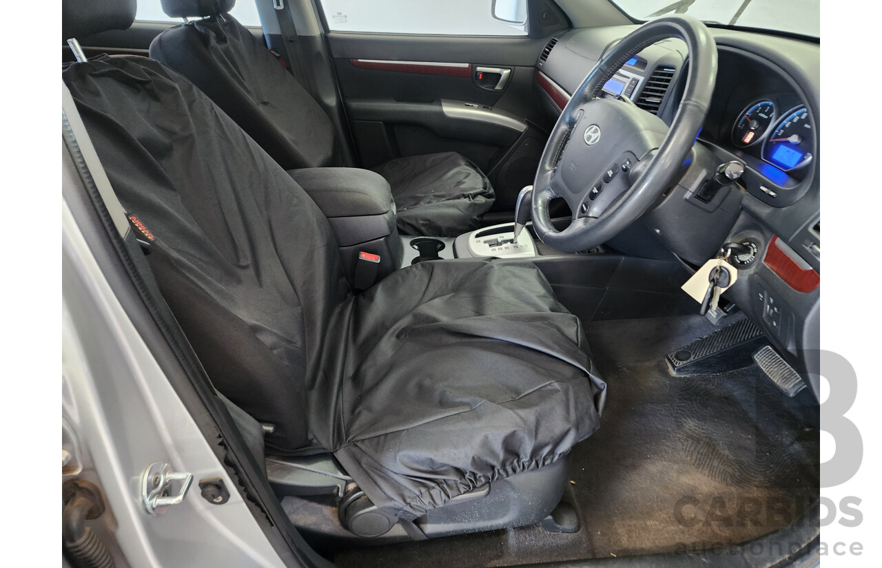 2/2008 Hyundai Santa Fe SLX CRDi (4x4) CM MY07 UPGRADE 4d Wagon Silver 2.2L