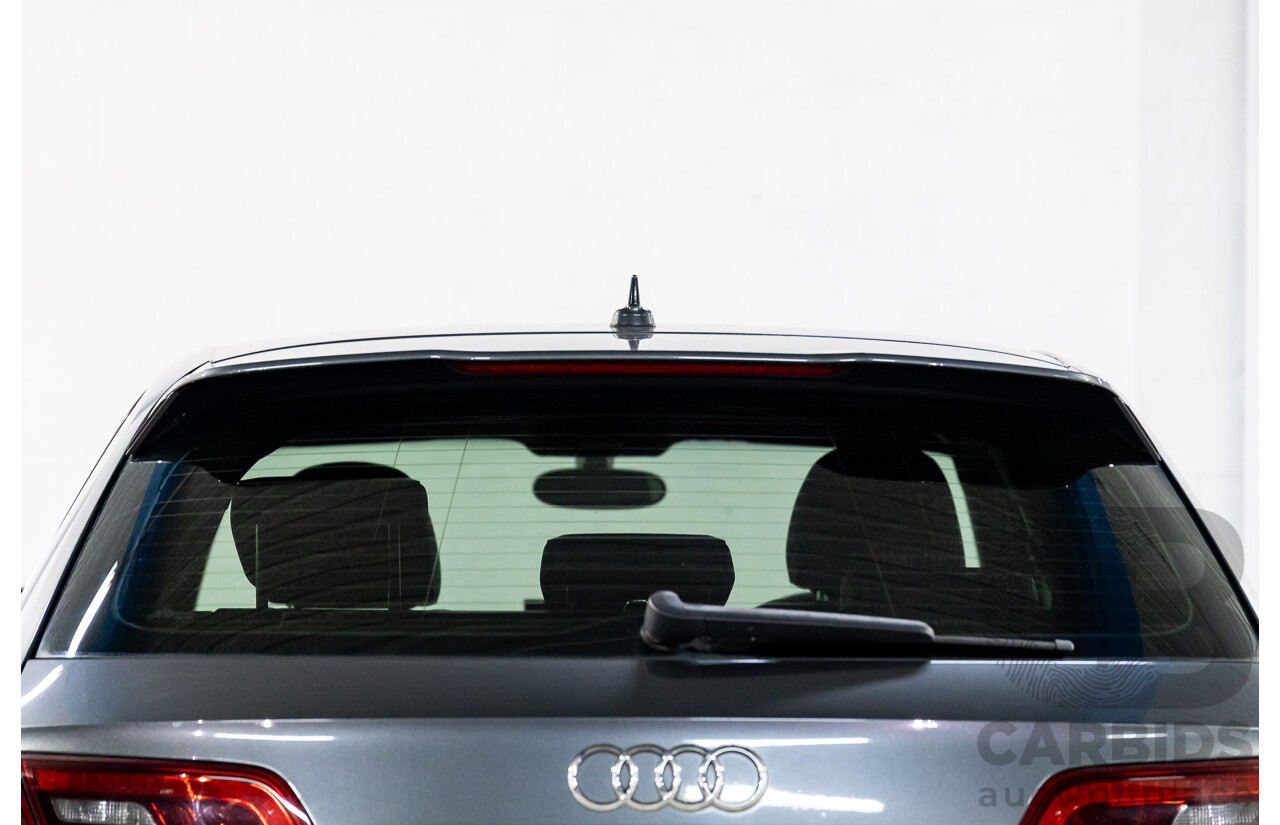2/2015 Audi A3 Sportback S-Line 1.8 TFSI Quattro (AWD) Ambition 8V MY15 5d Hatchback Daytona Grey Pearl Turbo 1.8L