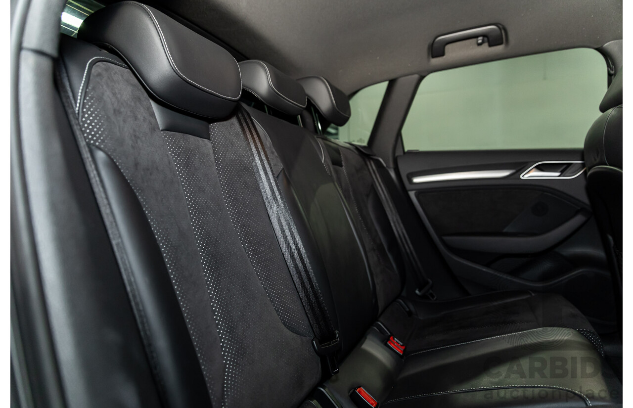 2/2015 Audi A3 Sportback S-Line 1.8 TFSI Quattro (AWD) Ambition 8V MY15 5d Hatchback Daytona Grey Pearl Turbo 1.8L