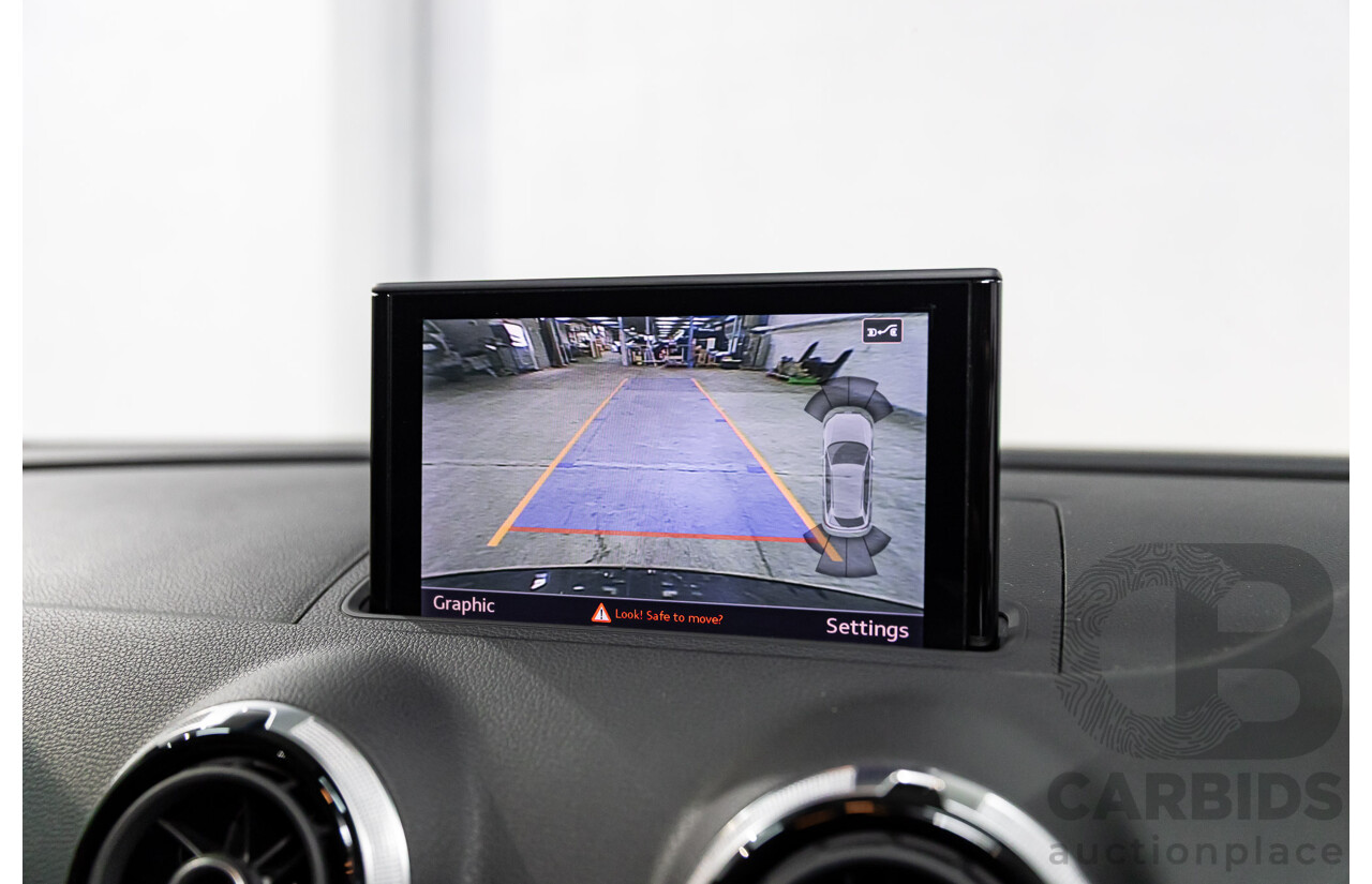 2/2015 Audi A3 Sportback S-Line 1.8 TFSI Quattro (AWD) Ambition 8V MY15 5d Hatchback Daytona Grey Pearl Turbo 1.8L