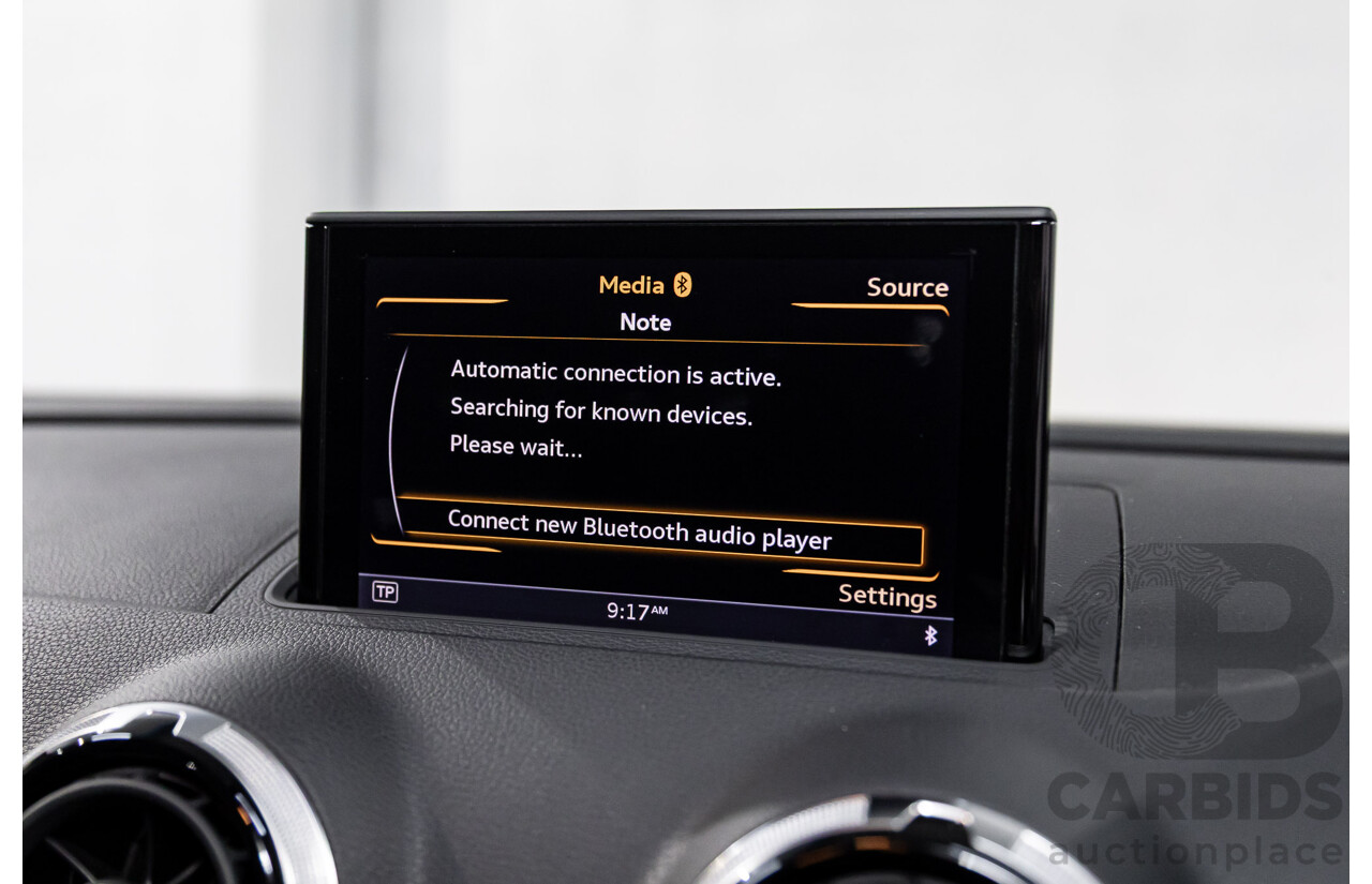 2/2015 Audi A3 Sportback S-Line 1.8 TFSI Quattro (AWD) Ambition 8V MY15 5d Hatchback Daytona Grey Pearl Turbo 1.8L