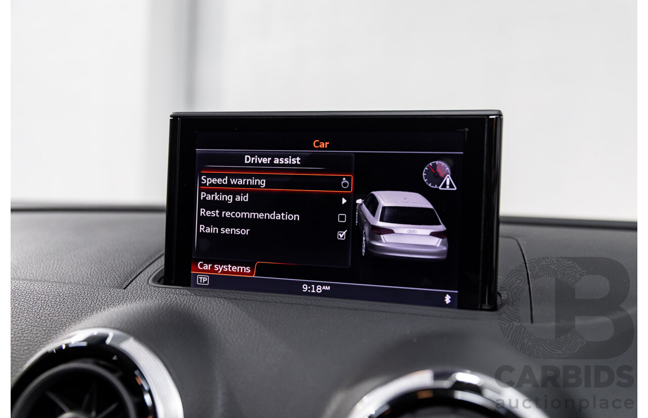 2/2015 Audi A3 Sportback S-Line 1.8 TFSI Quattro (AWD) Ambition 8V MY15 5d Hatchback Daytona Grey Pearl Turbo 1.8L