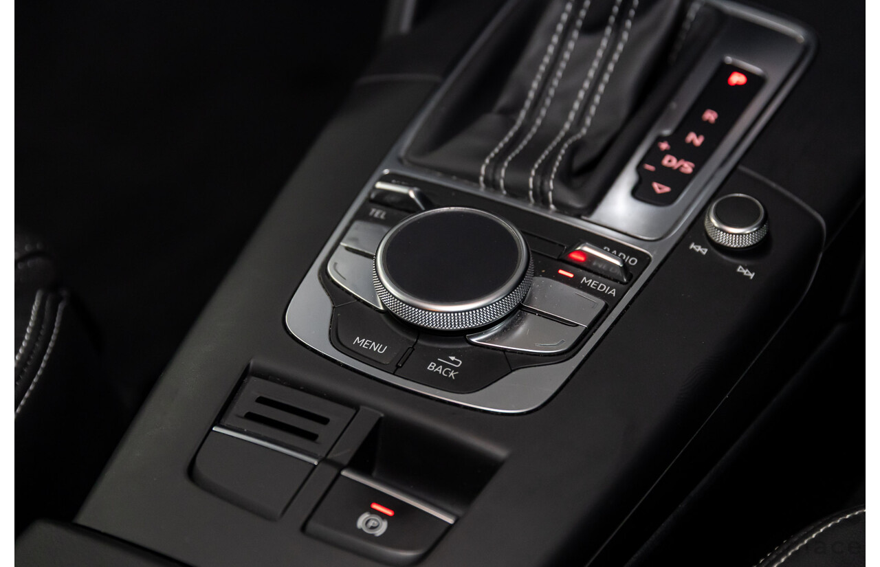 2/2015 Audi A3 Sportback S-Line 1.8 TFSI Quattro (AWD) Ambition 8V MY15 5d Hatchback Daytona Grey Pearl Turbo 1.8L