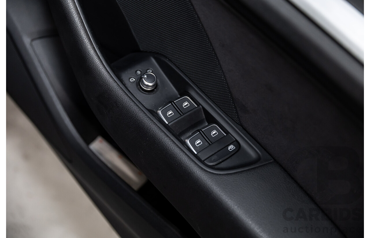 2/2015 Audi A3 Sportback S-Line 1.8 TFSI Quattro (AWD) Ambition 8V MY15 5d Hatchback Daytona Grey Pearl Turbo 1.8L