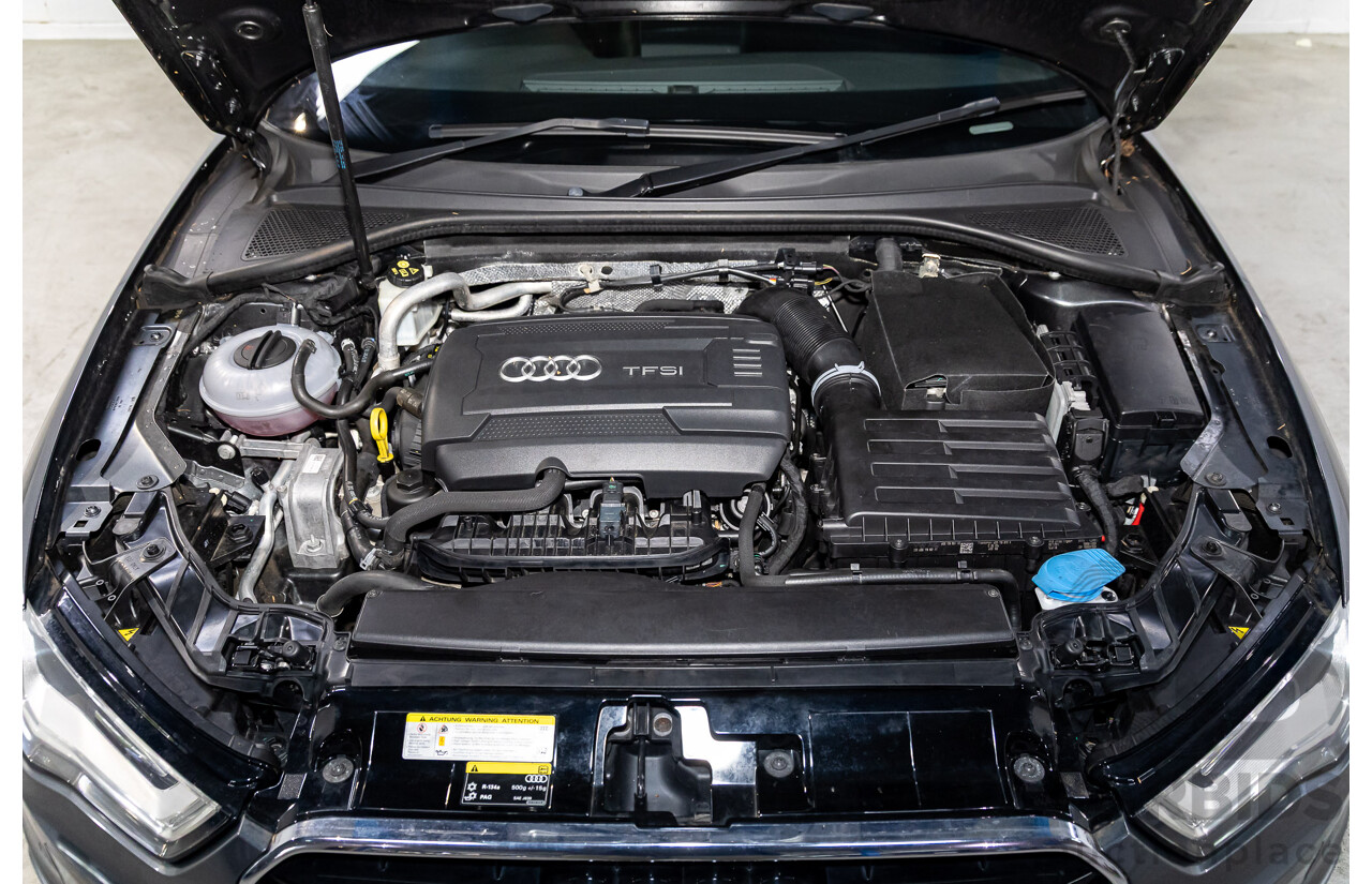 2/2015 Audi A3 Sportback S-Line 1.8 TFSI Quattro (AWD) Ambition 8V MY15 5d Hatchback Daytona Grey Pearl Turbo 1.8L