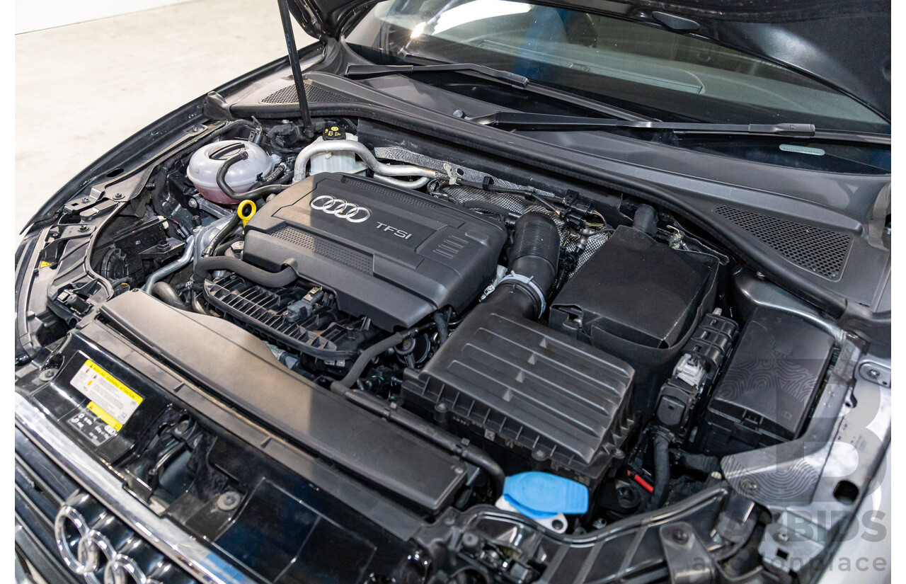 2/2015 Audi A3 Sportback S-Line 1.8 TFSI Quattro (AWD) Ambition 8V MY15 5d Hatchback Daytona Grey Pearl Turbo 1.8L