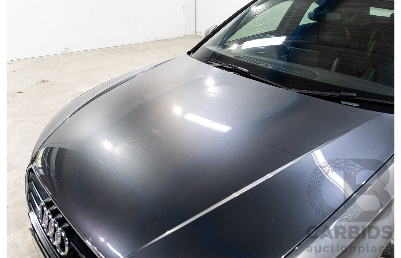 2/2015 Audi A3 Sportback S-Line 1.8 TFSI Quattro (AWD) Ambition 8V MY15 5d Hatchback Daytona Grey Pearl Turbo 1.8L