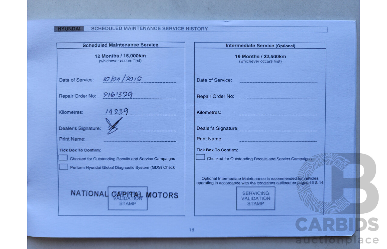 3/2014 Hyundai i30 Trophy GD MY14 5d Hatchback Blue 1.8L