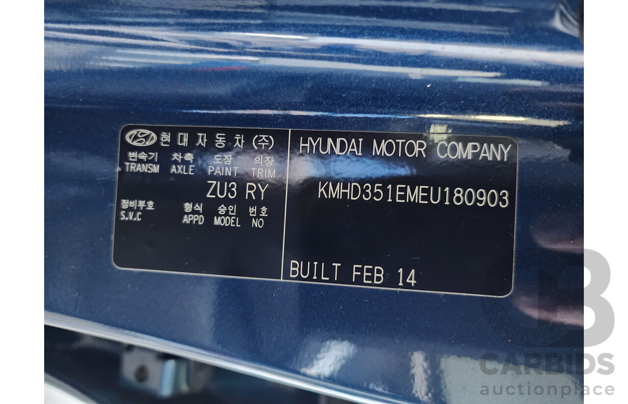 3/2014 Hyundai i30 Trophy GD MY14 5d Hatchback Blue 1.8L