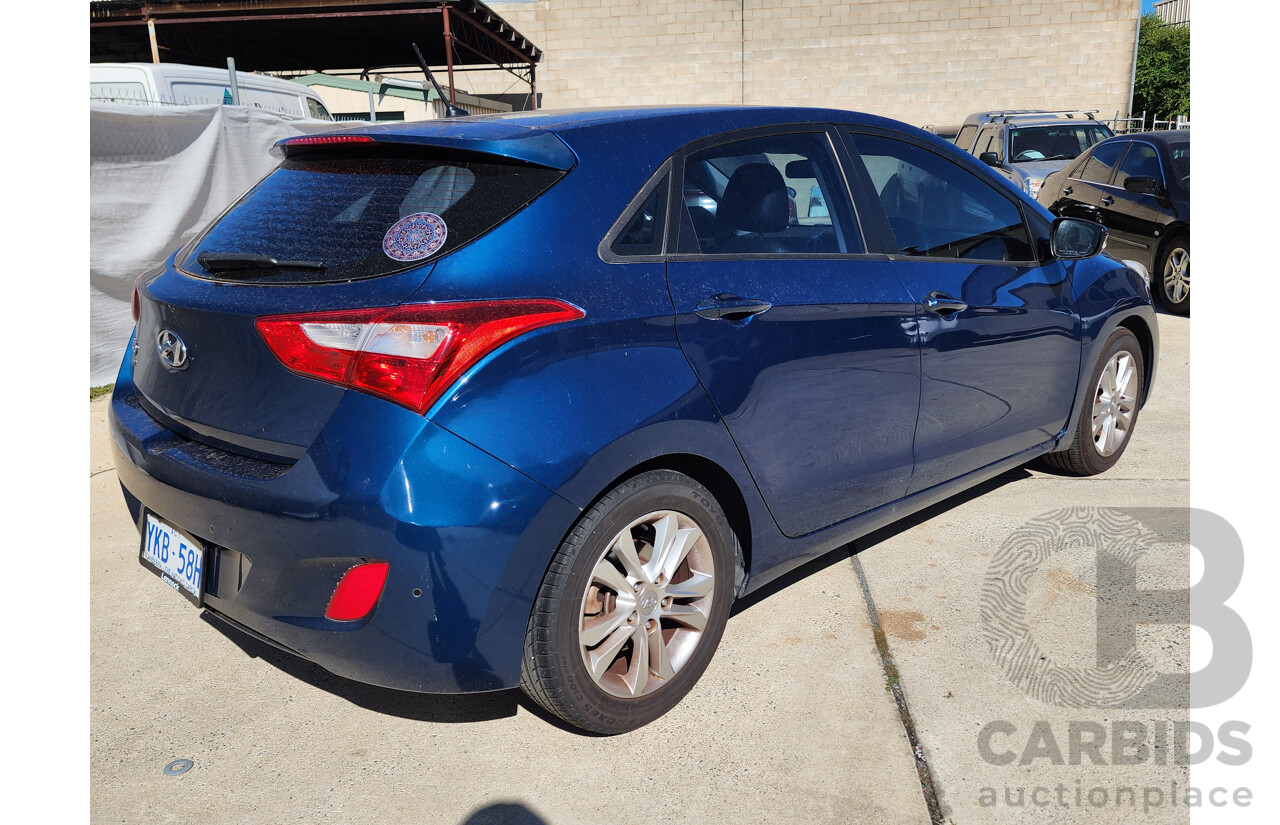 3/2014 Hyundai i30 Trophy GD MY14 5d Hatchback Blue 1.8L