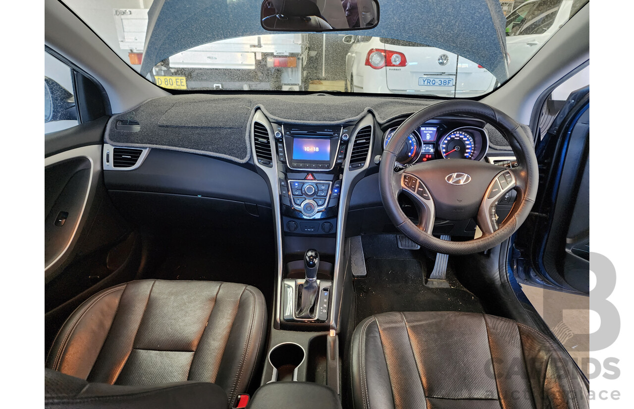 3/2014 Hyundai i30 Trophy GD MY14 5d Hatchback Blue 1.8L