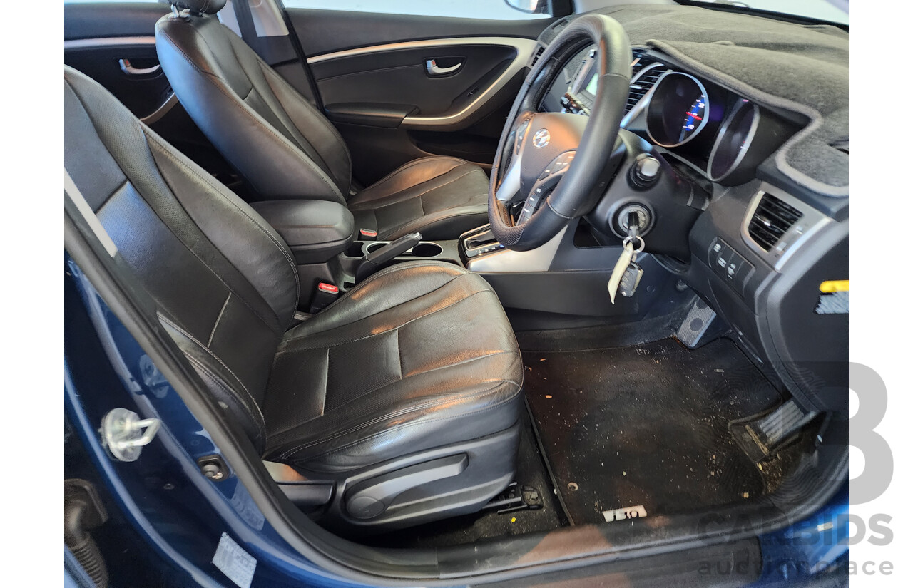 3/2014 Hyundai i30 Trophy GD MY14 5d Hatchback Blue 1.8L