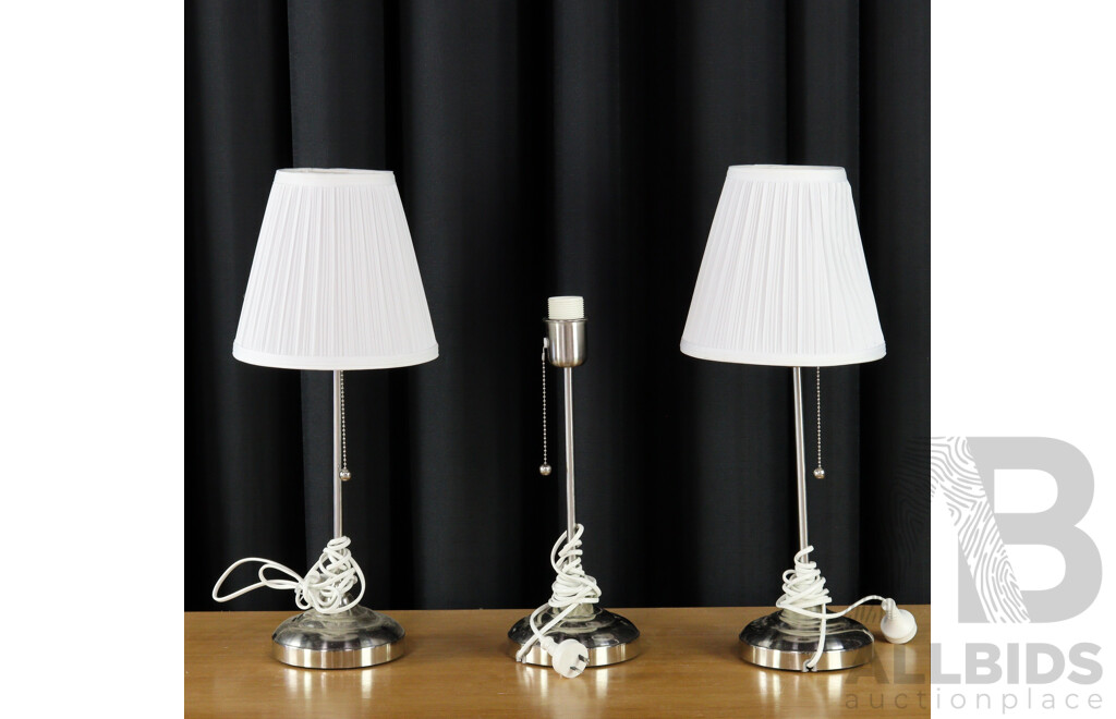 Trio of Ikea Table Lamps