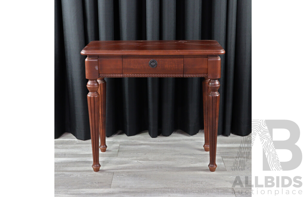 Reproduction Mahogany Hall Table, Ex Canberra Based High Commission