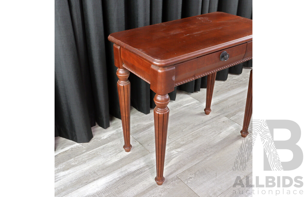 Reproduction Mahogany Hall Table, Ex Canberra Based High Commission