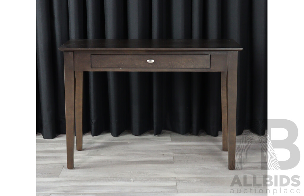 Timber Dark Single Drawer Hall Table by Durham Furniture