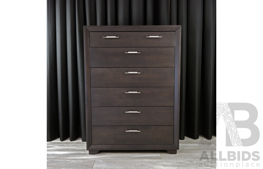 Timber Dark Seven Drawer Queen Tallboy by Dine Art Inc