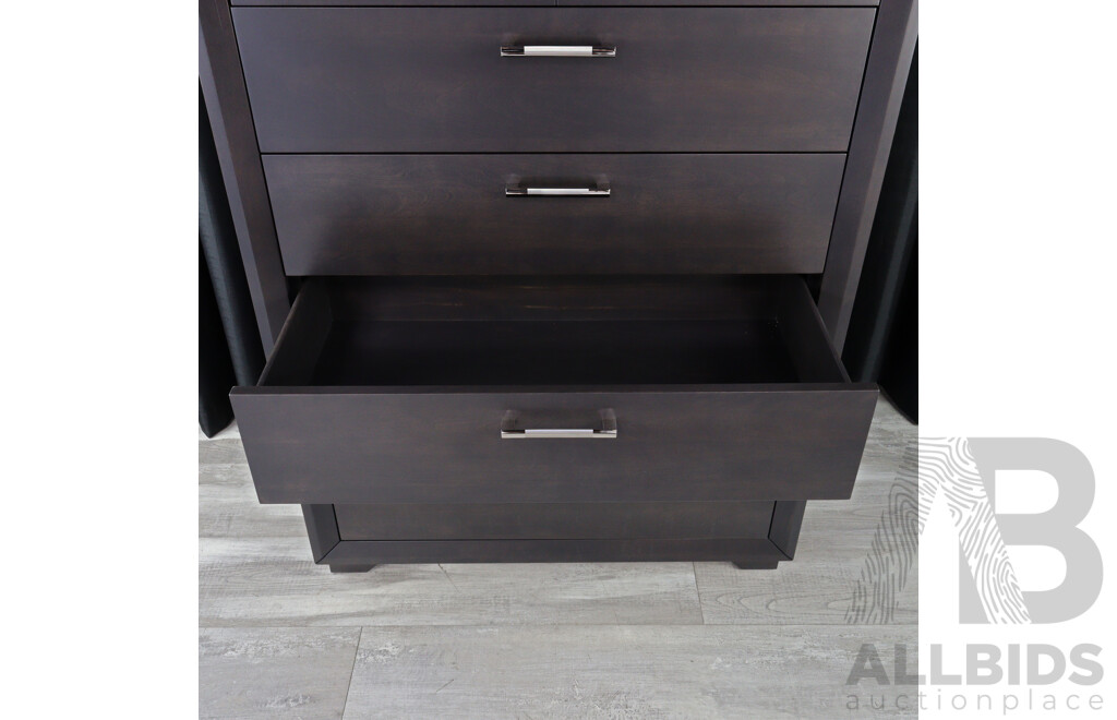 Timber Dark Seven Drawer Queen Tallboy by Dine Art Inc