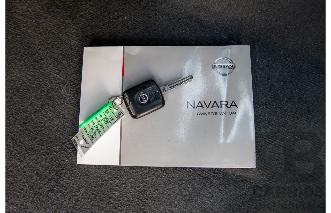 3/2008 Nissan Navara ST-X (4x4) D40 Dual Cab P/Up Arctic White Turbo Diesel 2.5L