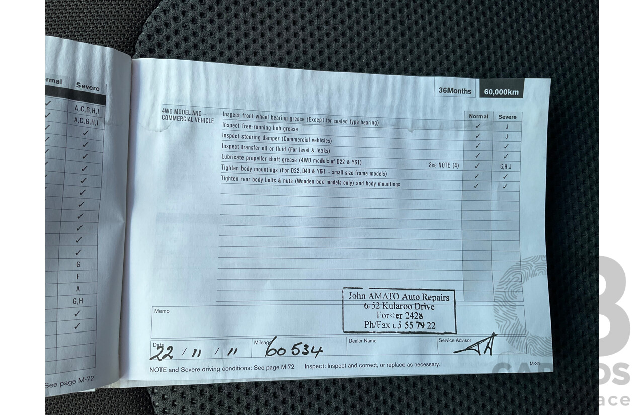 3/2008 Nissan Navara ST-X (4x4) D40 Dual Cab P/Up Arctic White Turbo Diesel 2.5L