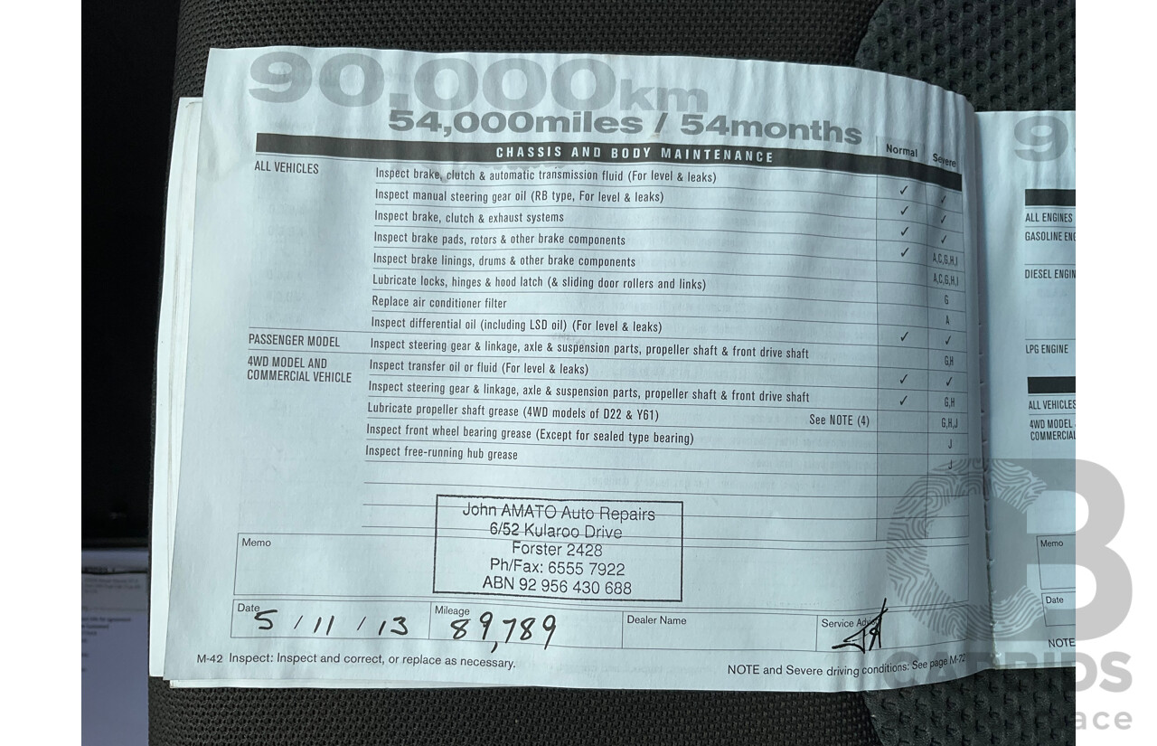 3/2008 Nissan Navara ST-X (4x4) D40 Dual Cab P/Up Arctic White Turbo Diesel 2.5L