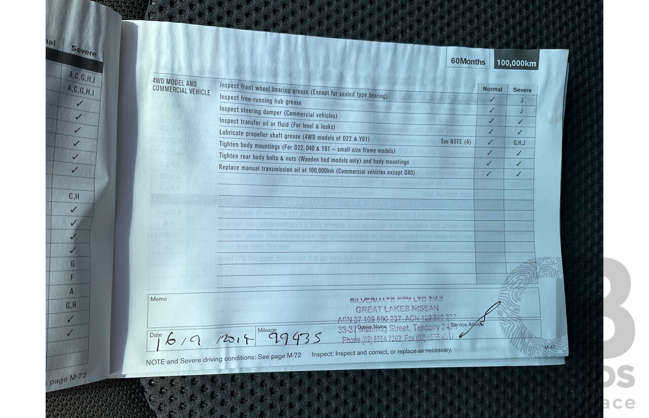 3/2008 Nissan Navara ST-X (4x4) D40 Dual Cab P/Up Arctic White Turbo Diesel 2.5L