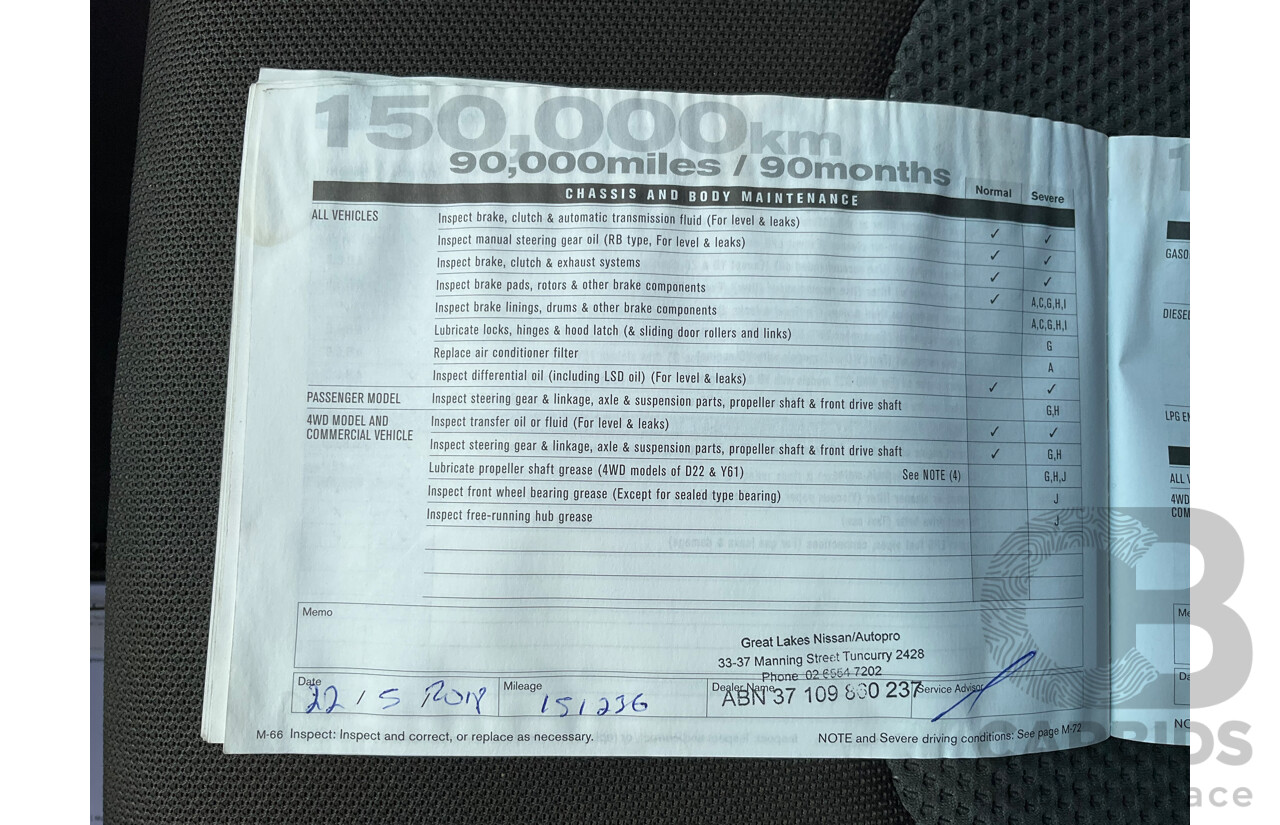 3/2008 Nissan Navara ST-X (4x4) D40 Dual Cab P/Up Arctic White Turbo Diesel 2.5L