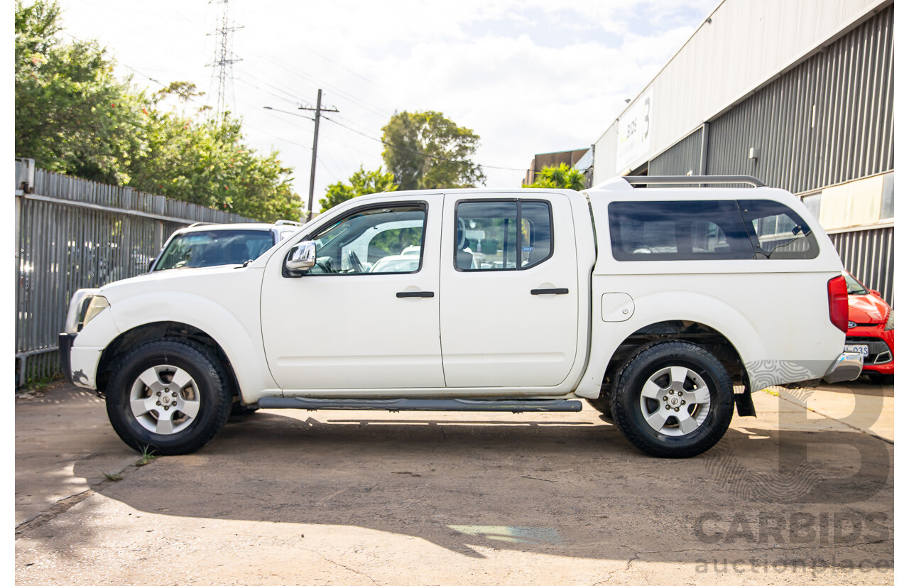 3/2008 Nissan Navara ST-X (4x4) D40 Dual Cab P/Up Arctic White Turbo Diesel 2.5L