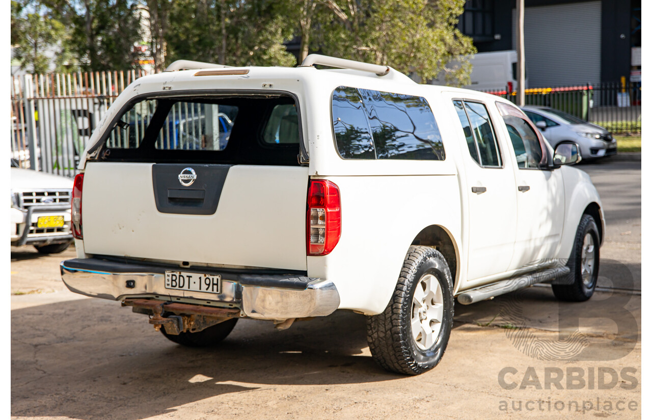 3/2008 Nissan Navara ST-X (4x4) D40 Dual Cab P/Up Arctic White Turbo Diesel 2.5L