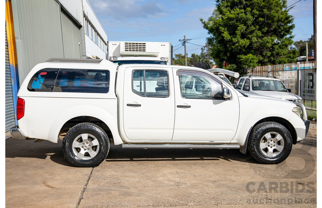 3/2008 Nissan Navara ST-X (4x4) D40 Dual Cab P/Up Arctic White Turbo Diesel 2.5L