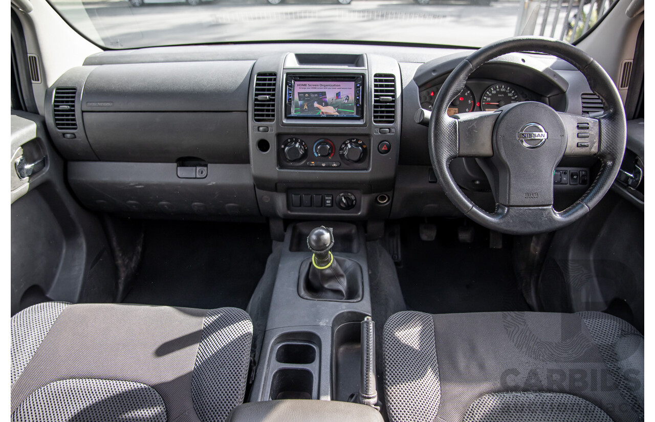 3/2008 Nissan Navara ST-X (4x4) D40 Dual Cab P/Up Arctic White Turbo Diesel 2.5L