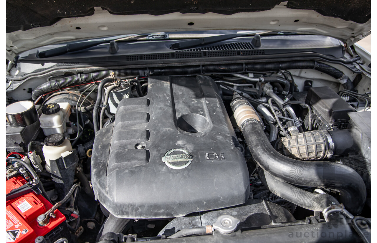 3/2008 Nissan Navara ST-X (4x4) D40 Dual Cab P/Up Arctic White Turbo Diesel 2.5L