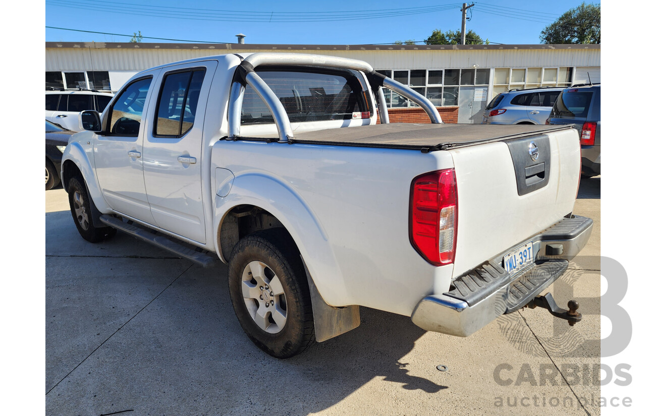 6/2010 Nissan Navara ST (4x4) D40 Dual Cab P/Up White 2.5L