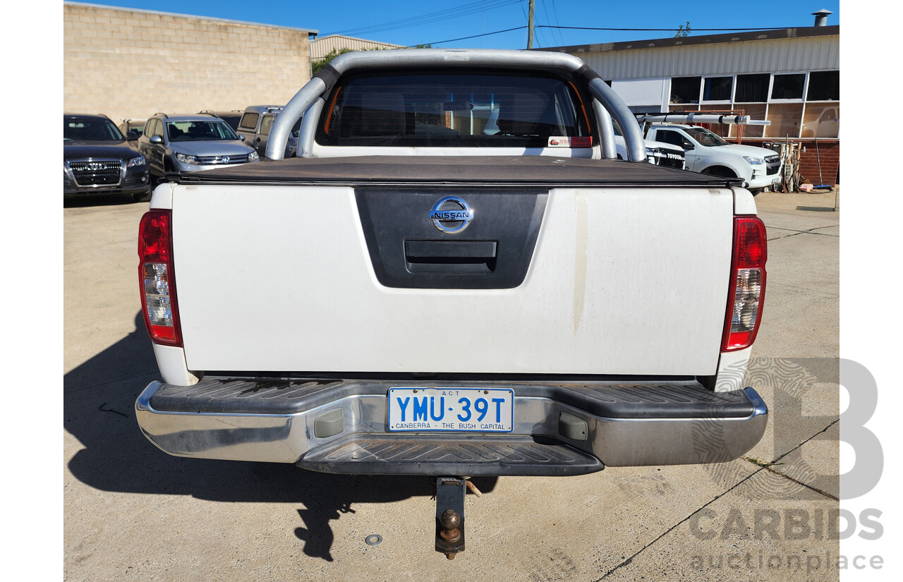 6/2010 Nissan Navara ST (4x4) D40 Dual Cab P/Up White 2.5L