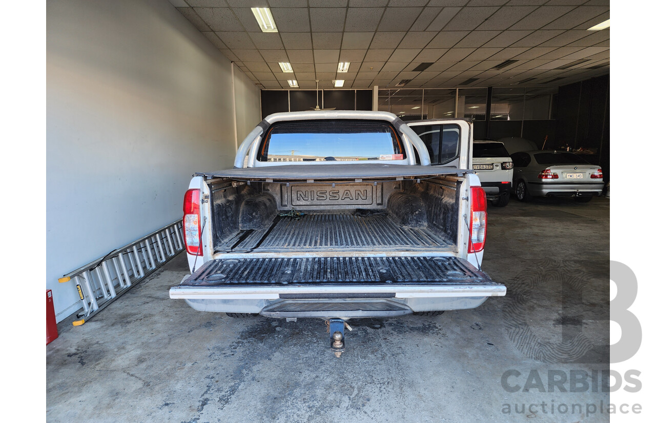 6/2010 Nissan Navara ST (4x4) D40 Dual Cab P/Up White 2.5L