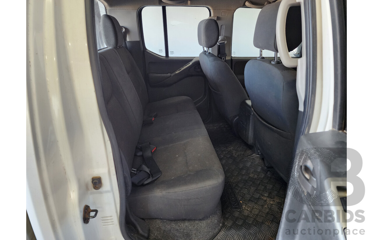 6/2010 Nissan Navara ST (4x4) D40 Dual Cab P/Up White 2.5L