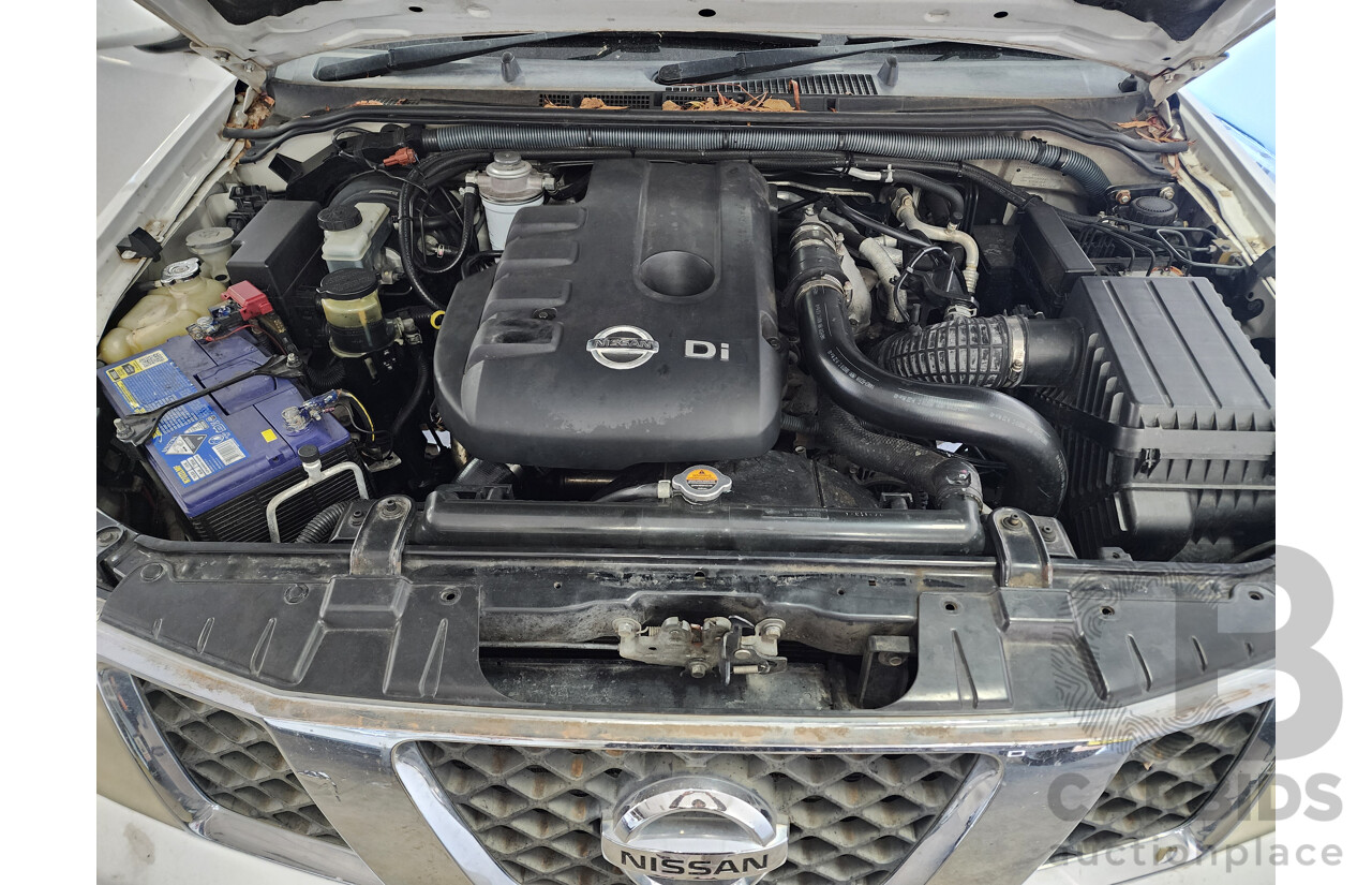 6/2010 Nissan Navara ST (4x4) D40 Dual Cab P/Up White 2.5L