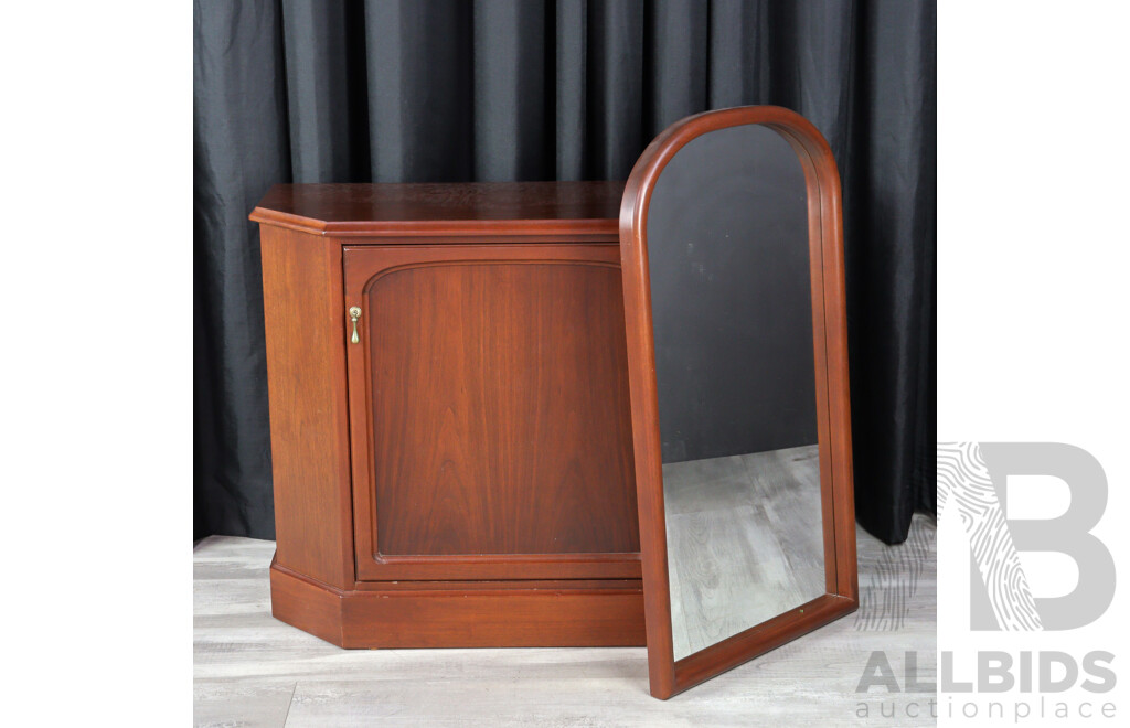 Modern Parker Cabinet with Arch Mirror