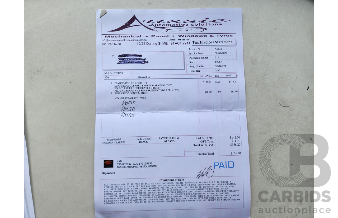 10/2012 Holden Barina  TM 5d Hatchback Grey 1.6L