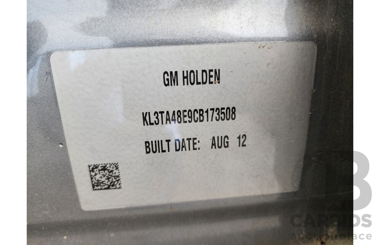 10/2012 Holden Barina  TM 5d Hatchback Grey 1.6L