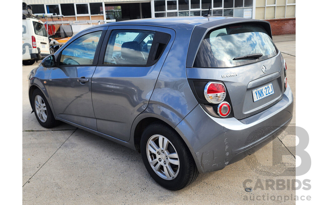 10/2012 Holden Barina TM 5d Hatchback Grey 1.6L